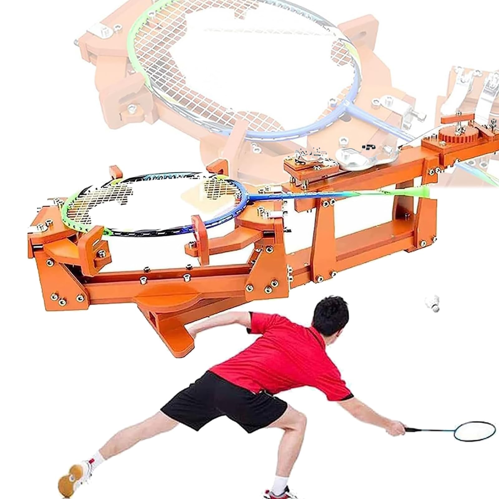 Outil de cordage fixe pour éviter la déformation des raquettes de tennis