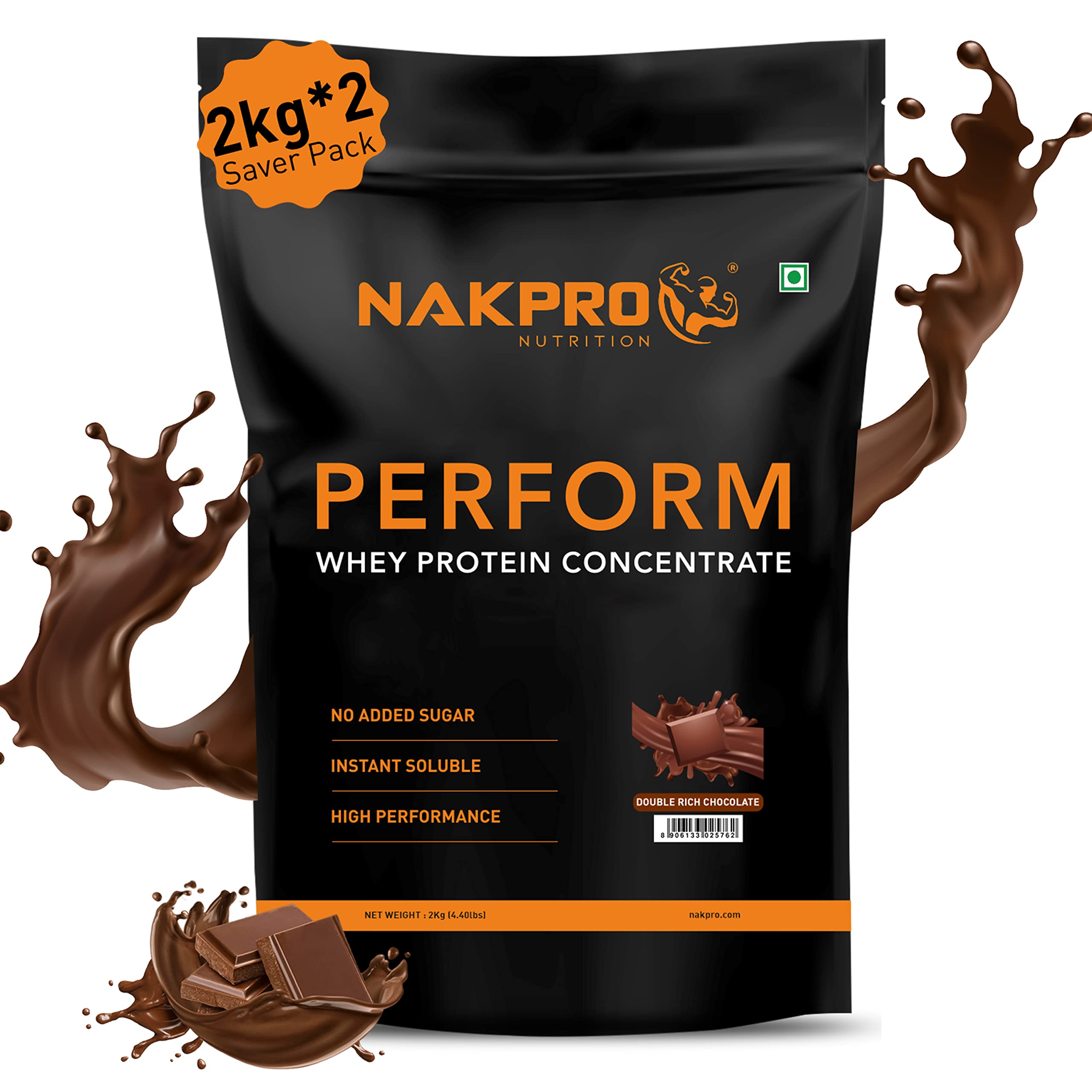 NAKPRO NUTRITION Perform Whey Protein Concentrate | 4kg Chocolate | 24g Protein, Trustified Certified — Amazon image 14