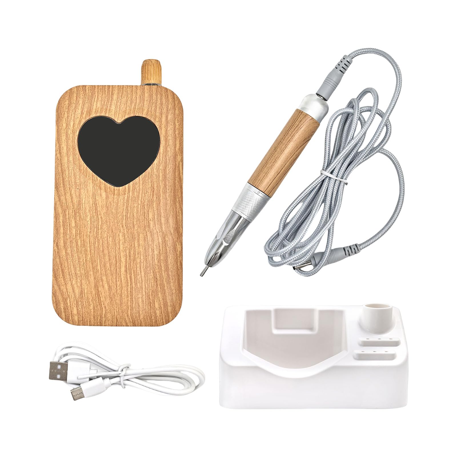 Artistico Legno Cuore Unghie Trapano Macchina Lucidatrice Ad Alta Efficienza Vibrazioni Basse Multi Velocità Controllo per Limatura Multi Speed Nails Lucidatrice