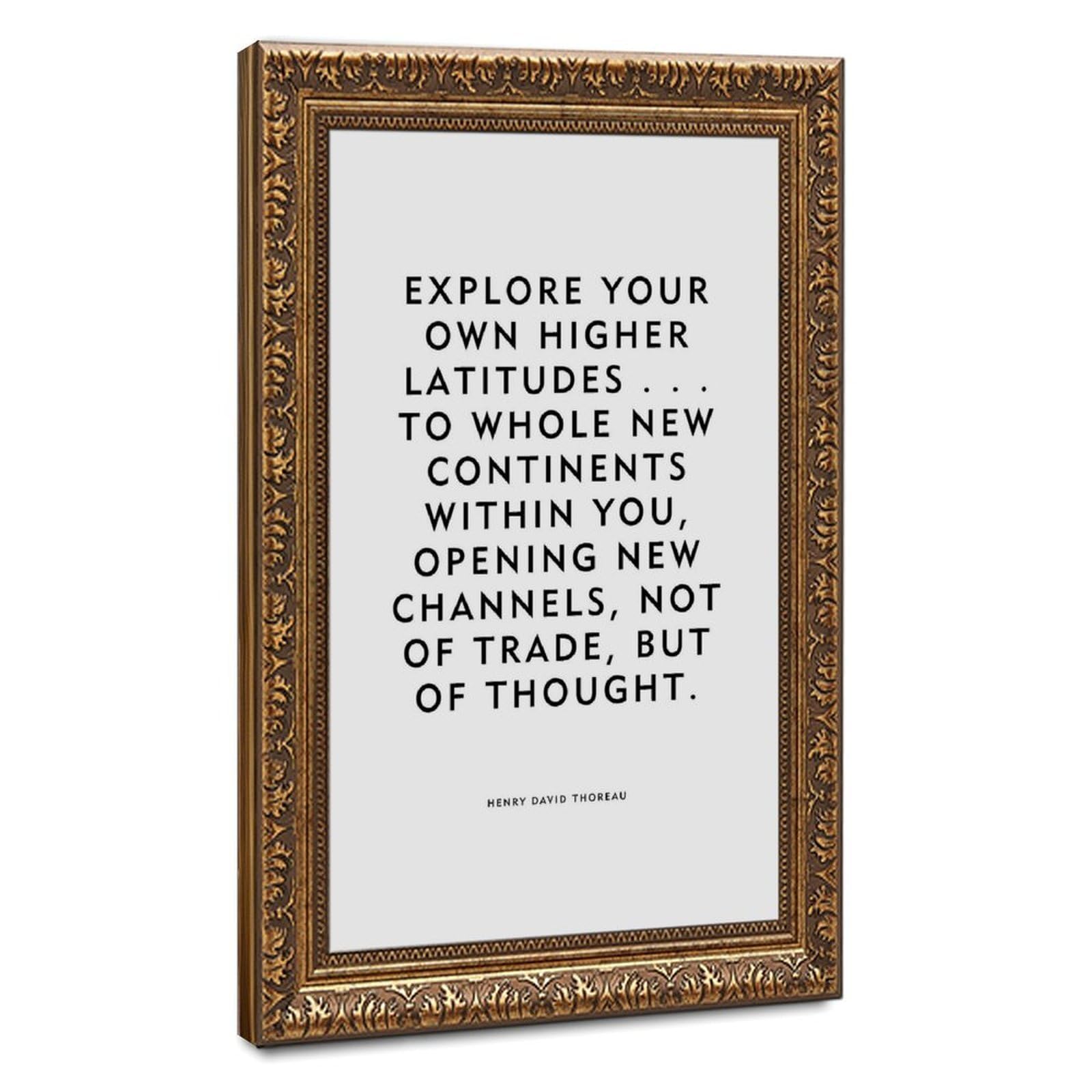 ELKPDOE Explore Your Own Higher Latitudes Poster Motivational Quotes