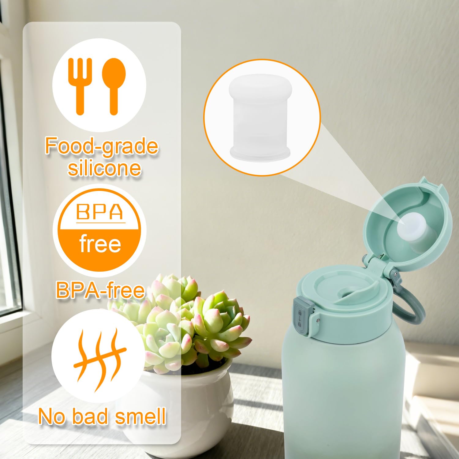 4pcs Baby Bottle Warmer Leak Stoppers Compatible with Momcozy - Image 4