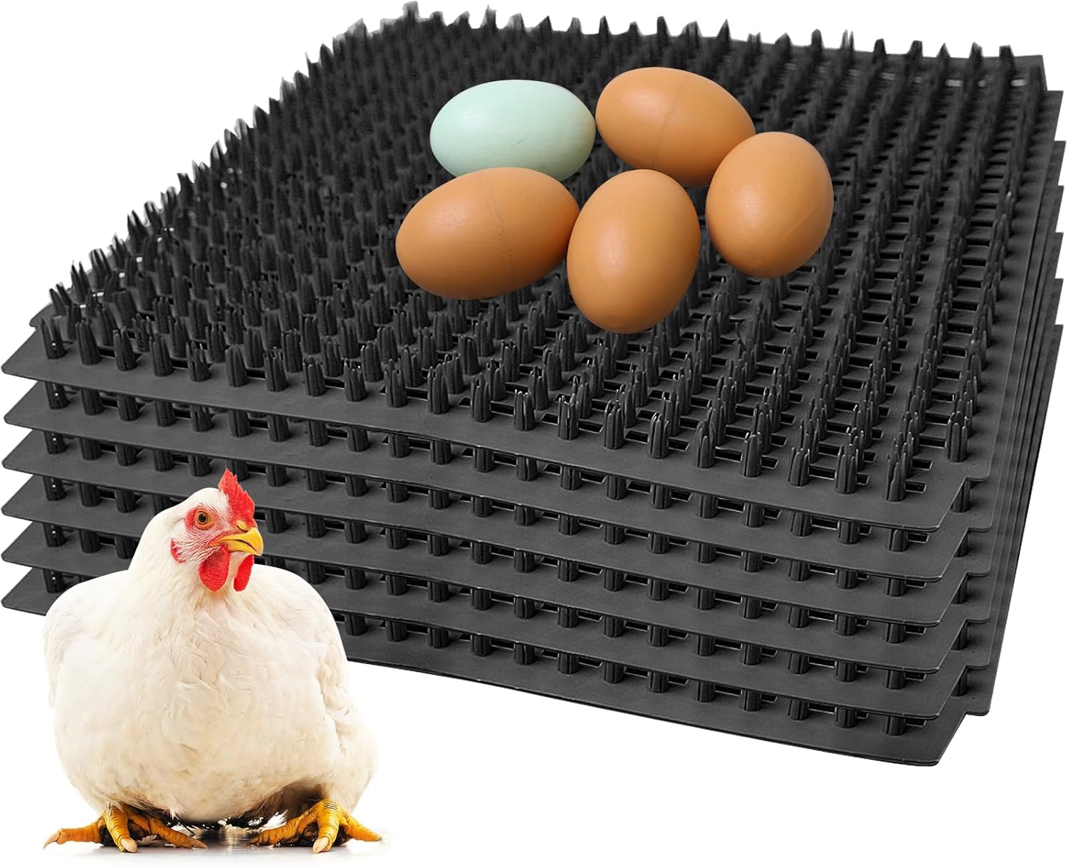 HOWUXZO Paquete de 6 almohadillas anidables lavables para gallineros, cajas de anidación, almohadillas de anidación reutilizables, almohadillas para