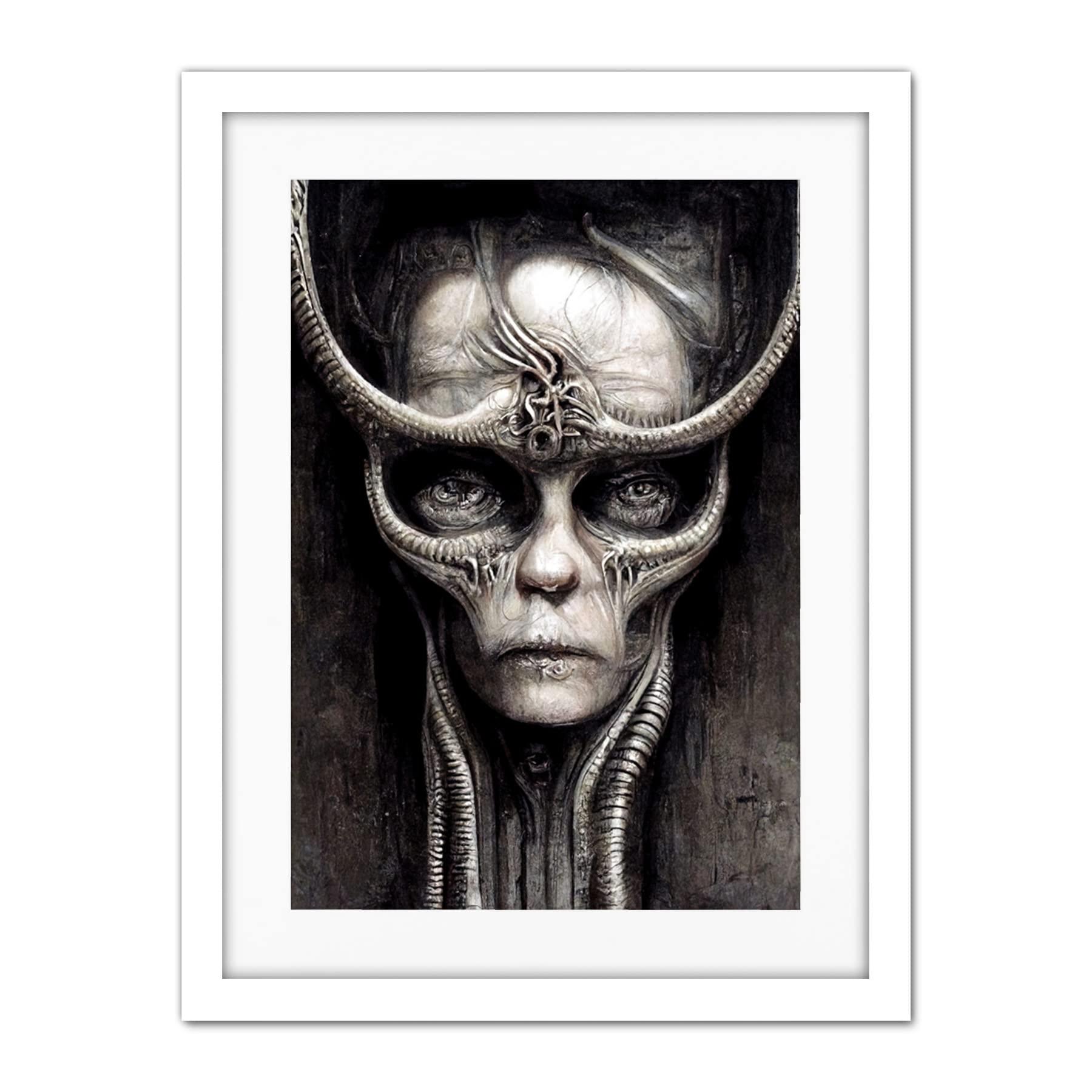 Doppelganger33 LTD Gothic Fantasy Alien Art Artwork Framed Wall Art Print 18X24 Inch