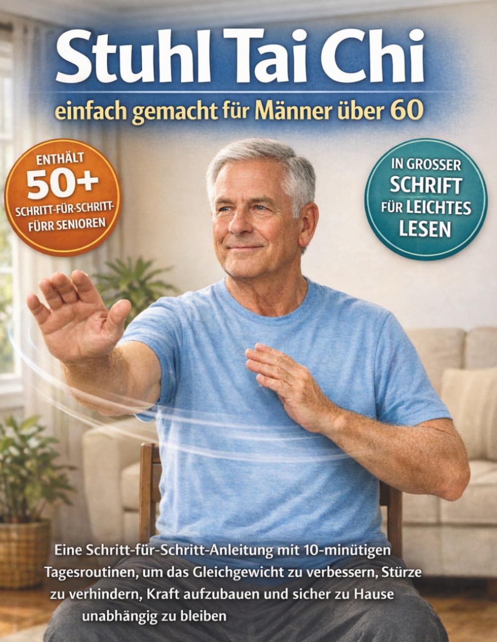 Stuhl Tai Chi einfach gemacht für Männer über 60: Eine Schritt-für-Schritt-Anleitung mit 10-minütigen Tagesroutinen, um das Gleichgewicht zu ... und sicher zu Hause unabhängig zu bleiben