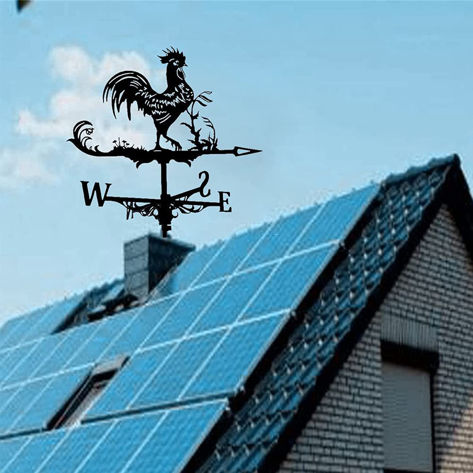 thumbnail: ANCHA Roestvrijstalen Vliegtuig Windwijzer - Retro Windrichtingaanwijzer Voor In De Tuin Of Op Het Dak