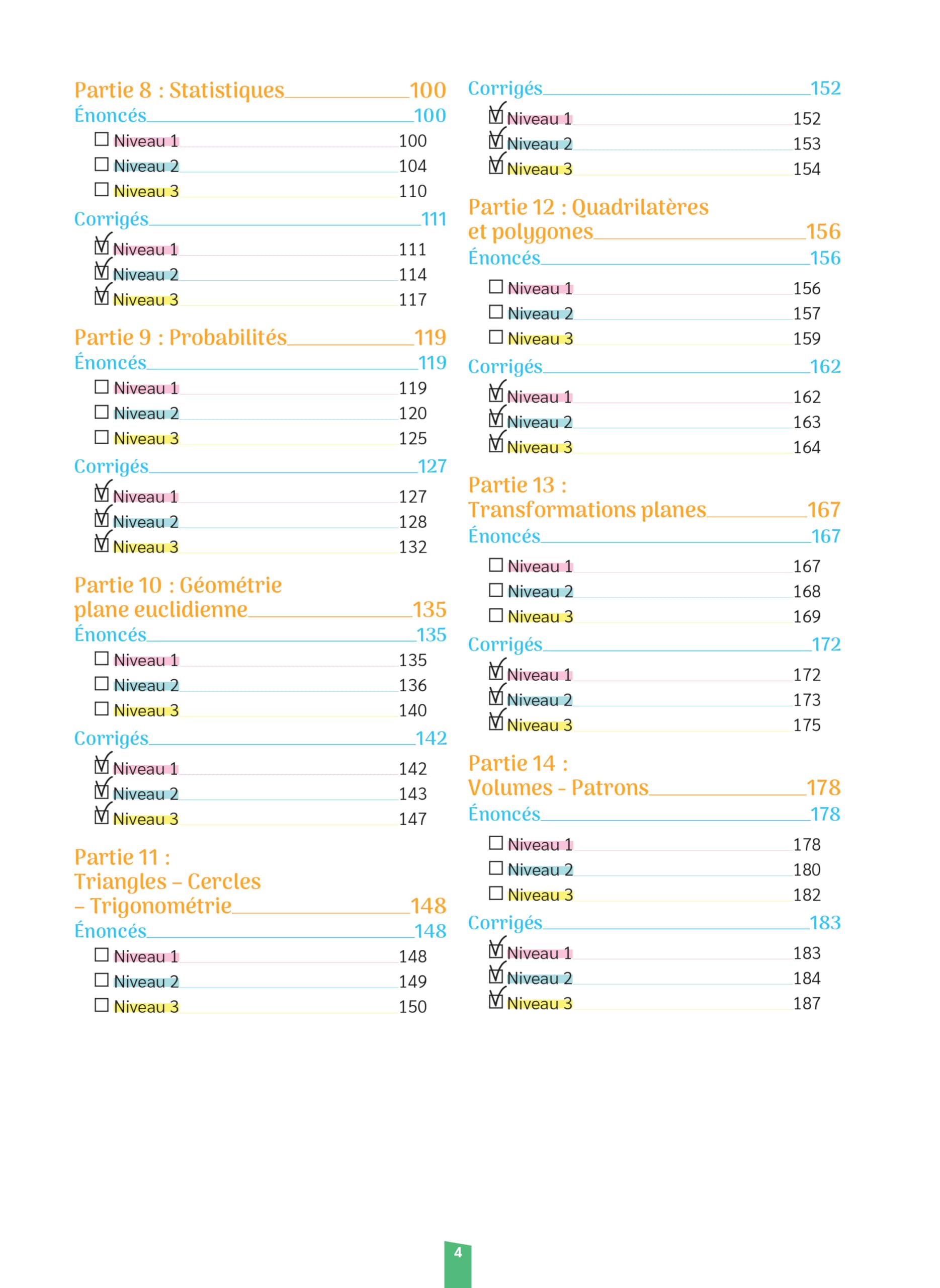 Mon cahier d'entrainement Mathématiques Français - Concours CRPE 2026-2027 - L3/M2