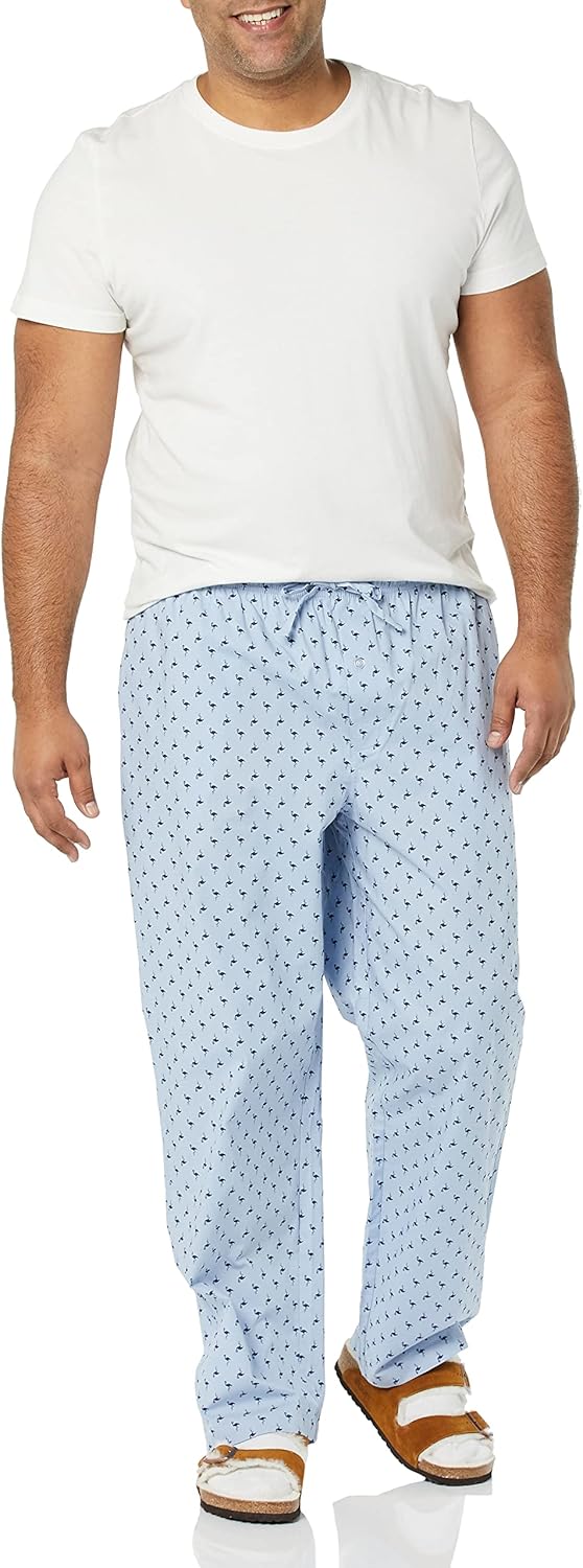 Amazon Essentials Men's Cotton Poplin Full-Length Pajama Bottoms, Pack of 2 - Image 4