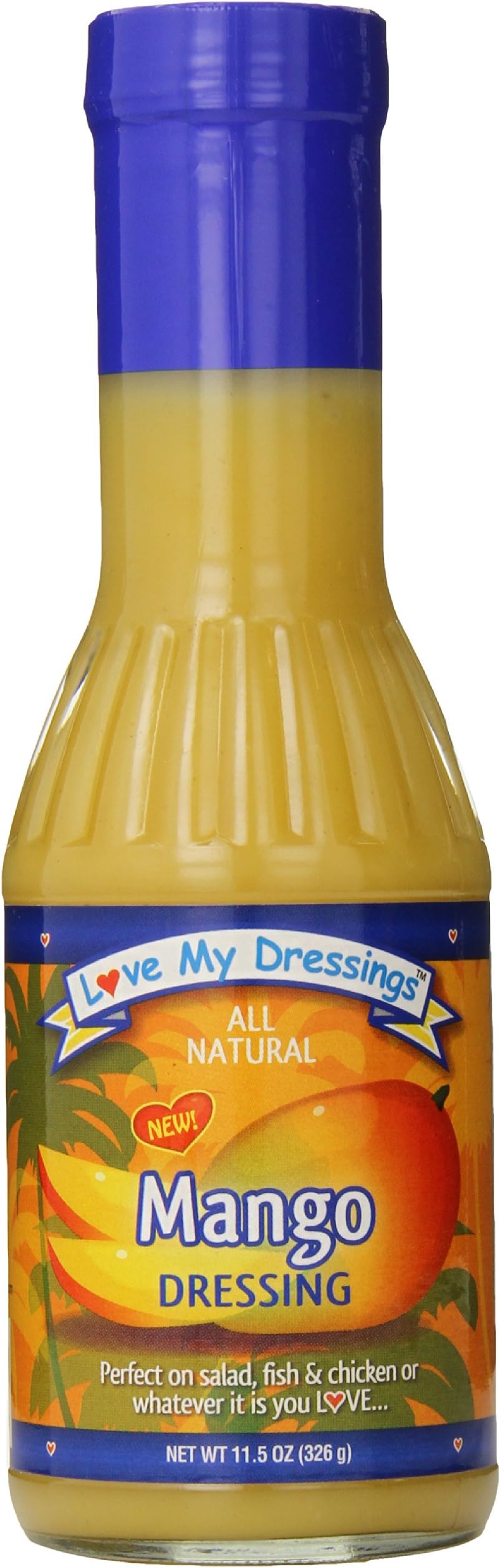 Love My Dressings Salad Dressing, Mango, 11.5 Ounce