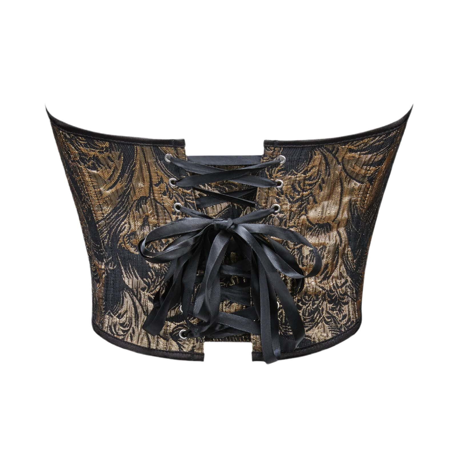 Generisch Corsetto da donna con motivo floreale, aderente, senza maniche, elegante, sagomato, motivo floreale, senza spalline, elegante, versatile