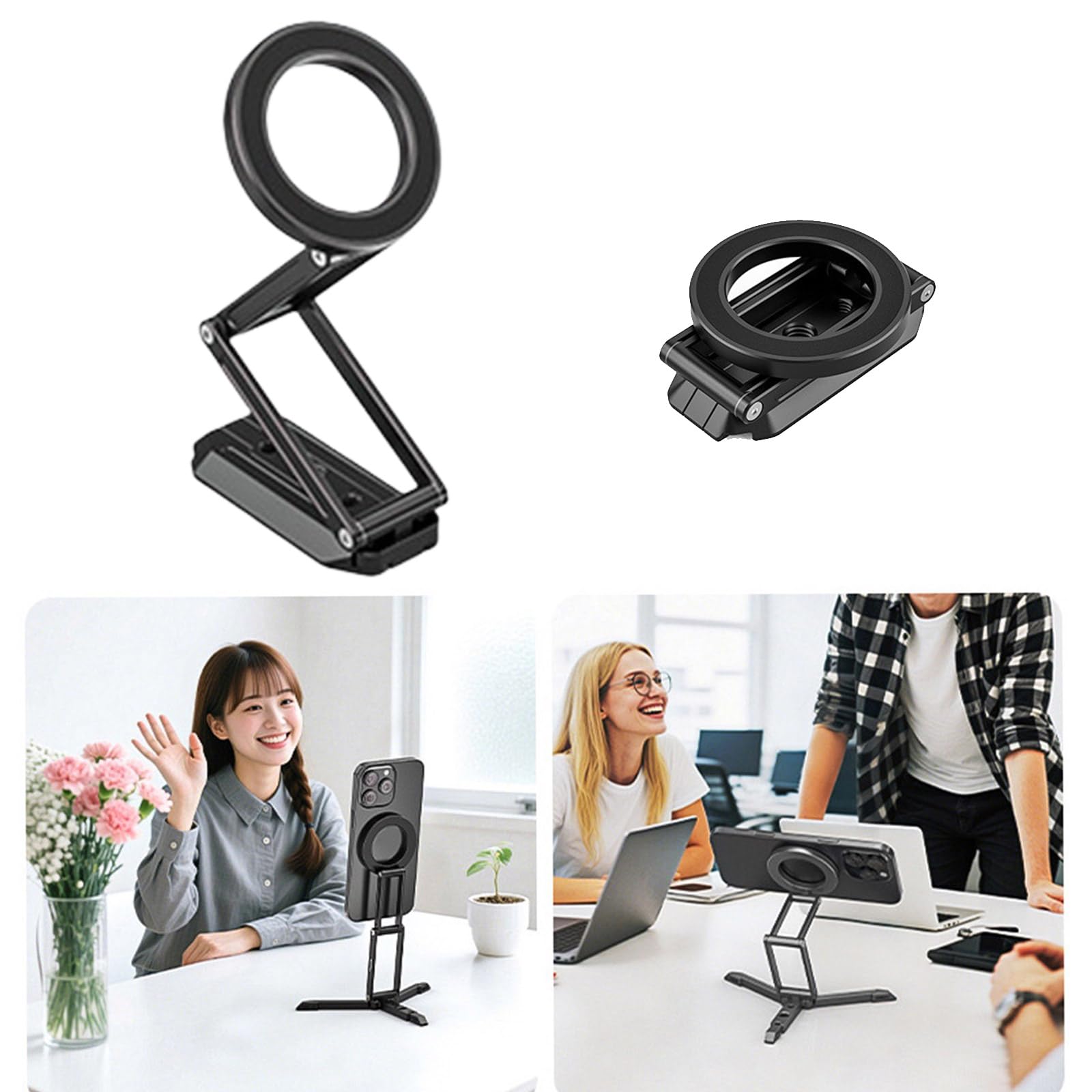 Supporto per smartphone pieghevole con staffa in alluminio per 16