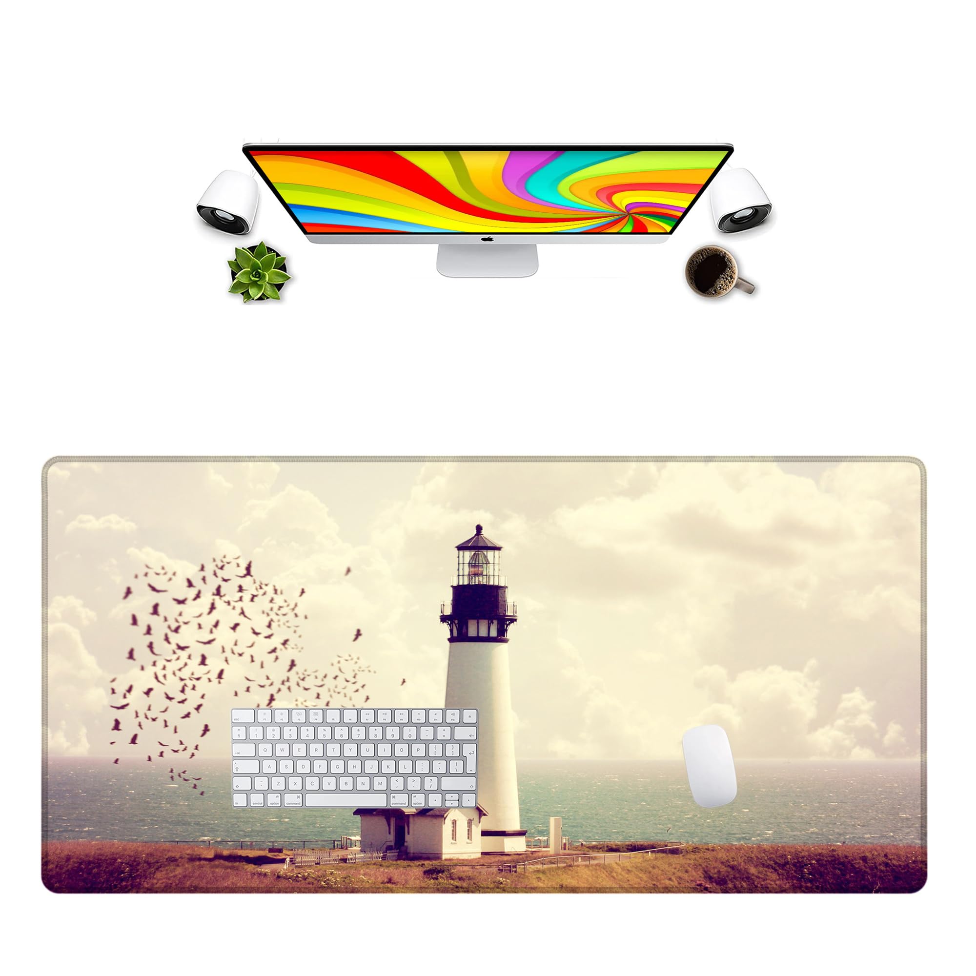 LL-COEUR XXL Gaming Alfombrilla de Ratón Computer Escritorio Mouse Pad 120 x 60 cm (1200 x 600 x 2 mm, Color 7)