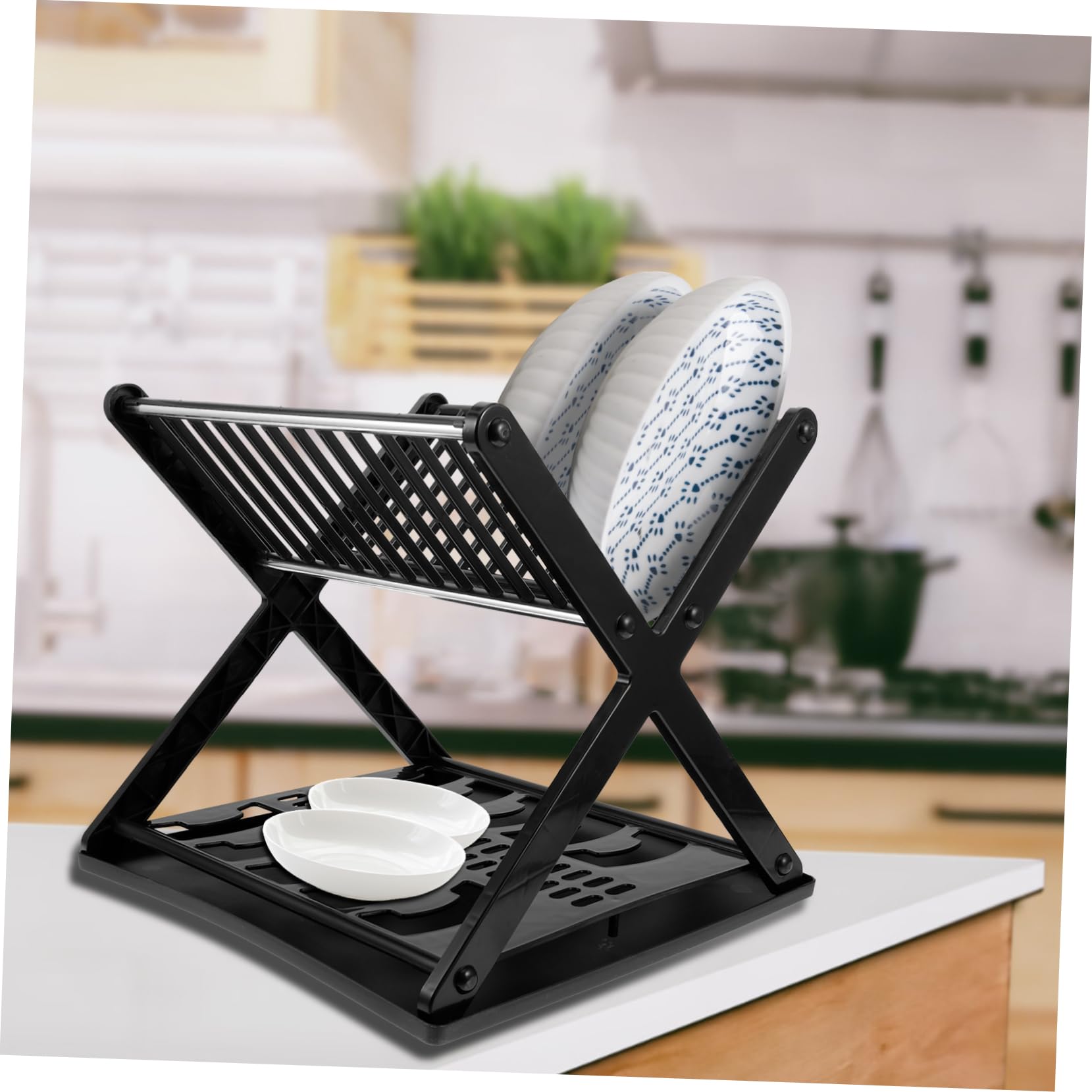 LABRIMP Scolapiatti Per Cucina Design Semplice Scolapiatti Con Vaschetta Raccogligocce Organizzatore Stoccaggio Per Piatti