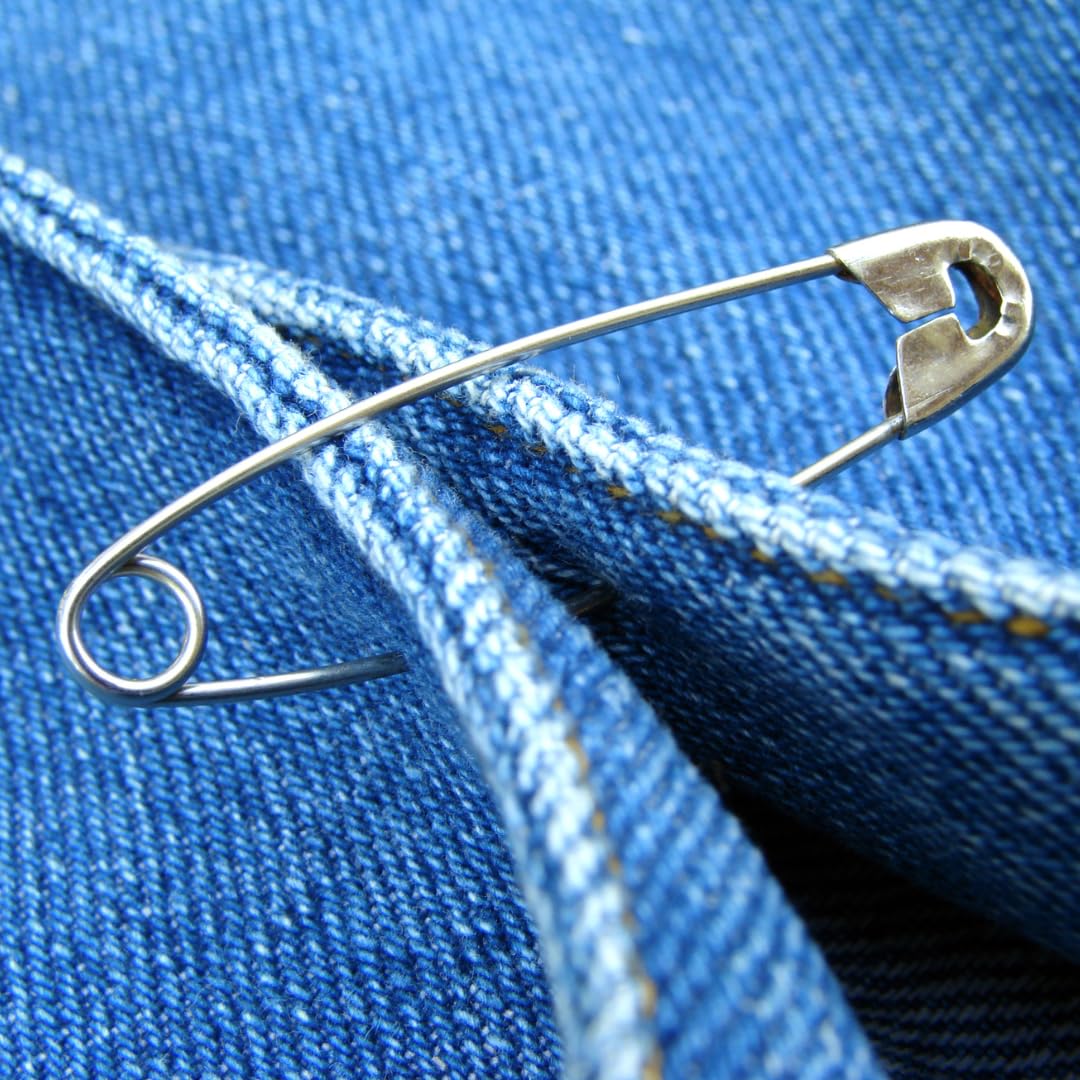 Spille da Balia in Blister - Dimensioni 28mm/32mm/50mm, Spilli da Balia per Ufficio, Abiti e Fai da Te (20PZ 50MM)