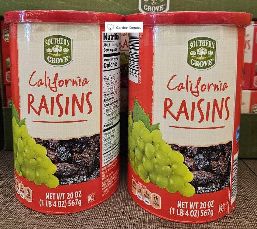 Generic Southern Grove California Raisins 20oz 567g (Two Rolls), Large