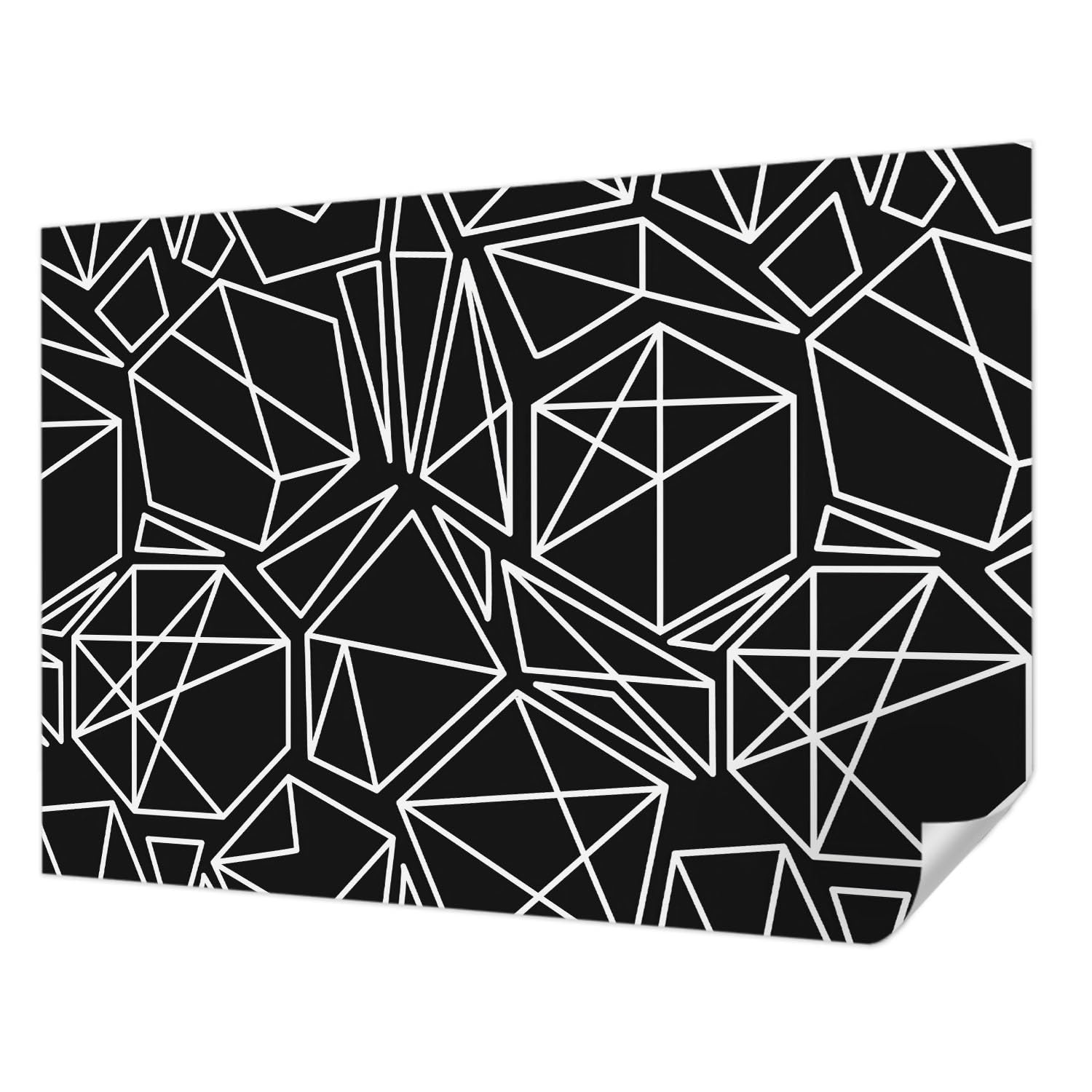 Papier peint adhésif résistant aux taches pour rénover un mur de salon facilement