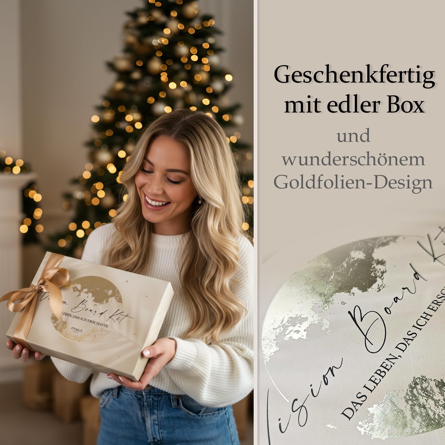 Vision Board Set 2026 – Mit 24 Aufgabenkarten, Poster & Inspirationskarten – Auch als Adventskalender Achtsamkeit 2025 nutzbar – Für Klarheit, Fokus, Motivation & persönliche Weiterentwicklung