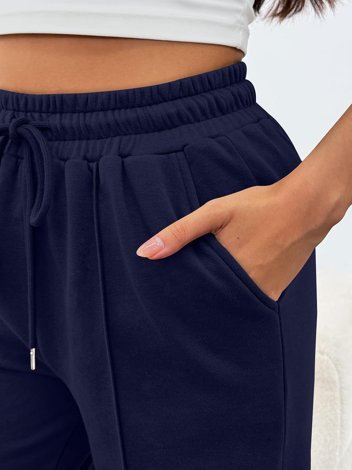 Trendy Queen Womens Wide Leg Sweatpants Baggy Loose Fall Barrel Casual Lounge Athletic Pants Comfy Teen Girl Cute Joggers