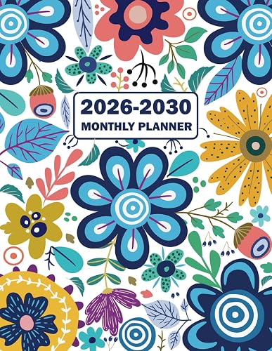 2026-2030 Monthly Planner: 5 Years From January 2026 to December 2030 and Schedule Organizer With Daily Habit Tracker