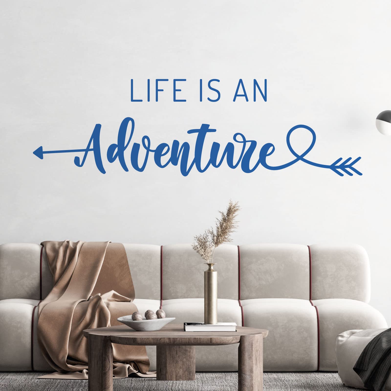 Life is an Adventure - Wall Quote Art Sticker Inspirational Home [Medium] [Marina]