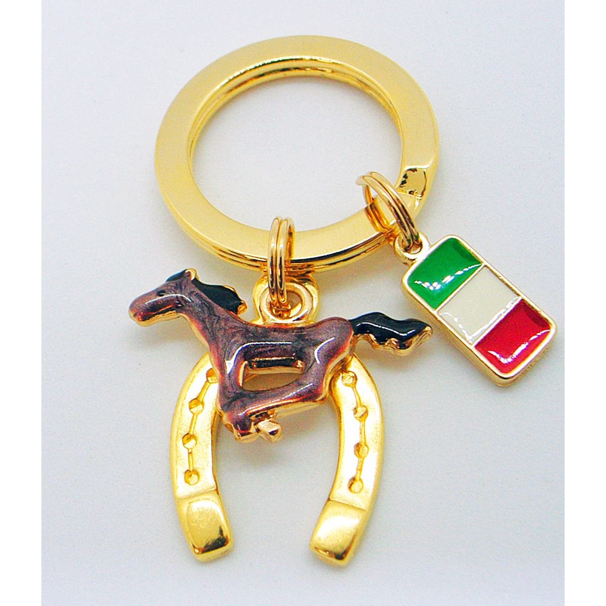 キーリング　馬蹄 新しいオートバイキーチェーンリング炭素繊維金属キーホルダー