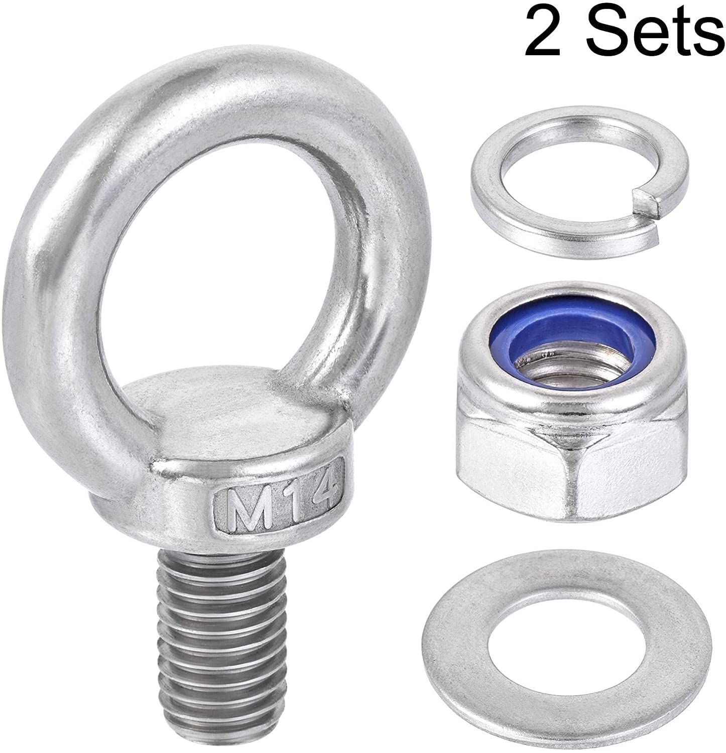 M16 Bullone a occhiello per pareti in calcestruzzo con tassello in acciaio expandabe, 16mm manicotto di M16 Bullone a occhiello per pareti in calcestruzzo con tassello in acciaio expandabe, 16mm manicotto di