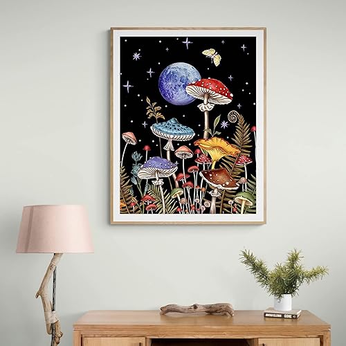 Miniatura 2 de Kits de pintura de diamantes de hongo para adultos kits de arte de diamantes 5D para adultos y niños principiantes pinturas de taladro completo con