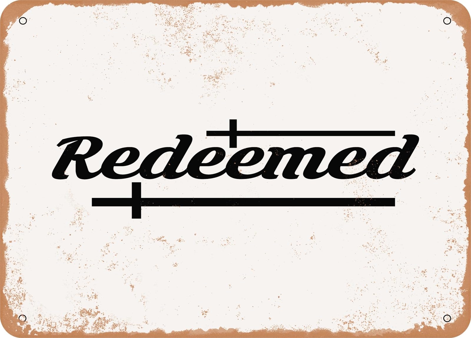 Metal Sign - Redeemed - 2 - Vintage Look Sign home decor