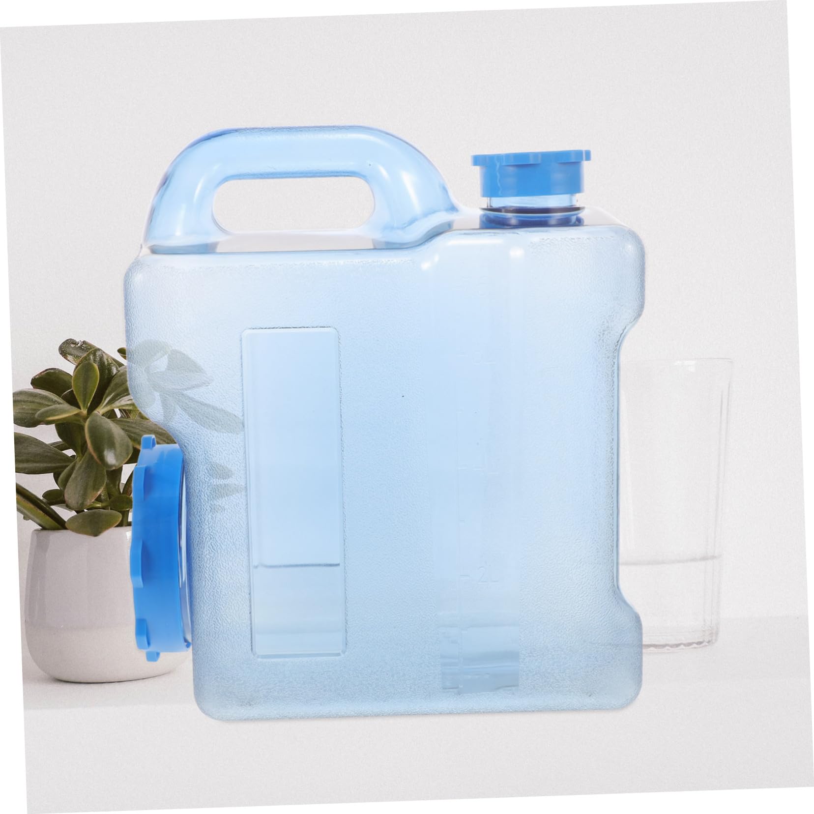 Toyvian Tragbarer Wasserspeicherbehälter 7,5l Auspc mit Auslaufschutz und Leichtem Design für Camping und Heimgebrauch Wasserkanister mit Griff und Wasserhahn