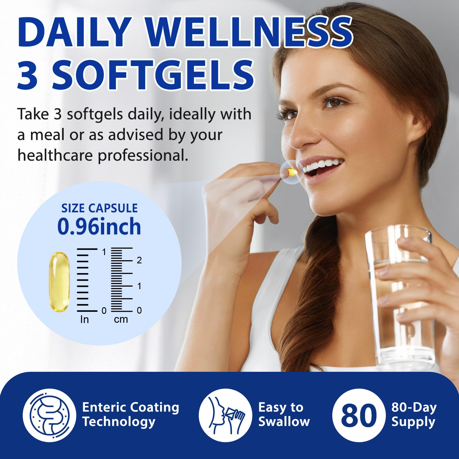 Omega 3 Fish Oil 4200mg per Serving (3 Softgels) - 2290mg Total Omega 3 (1200mg EPA & 900mg DHA) - 240 Softgels, 80-Day Supply - Wild Caught Burpless Lemon Flavor Dietary Supplement — Amazon image 6