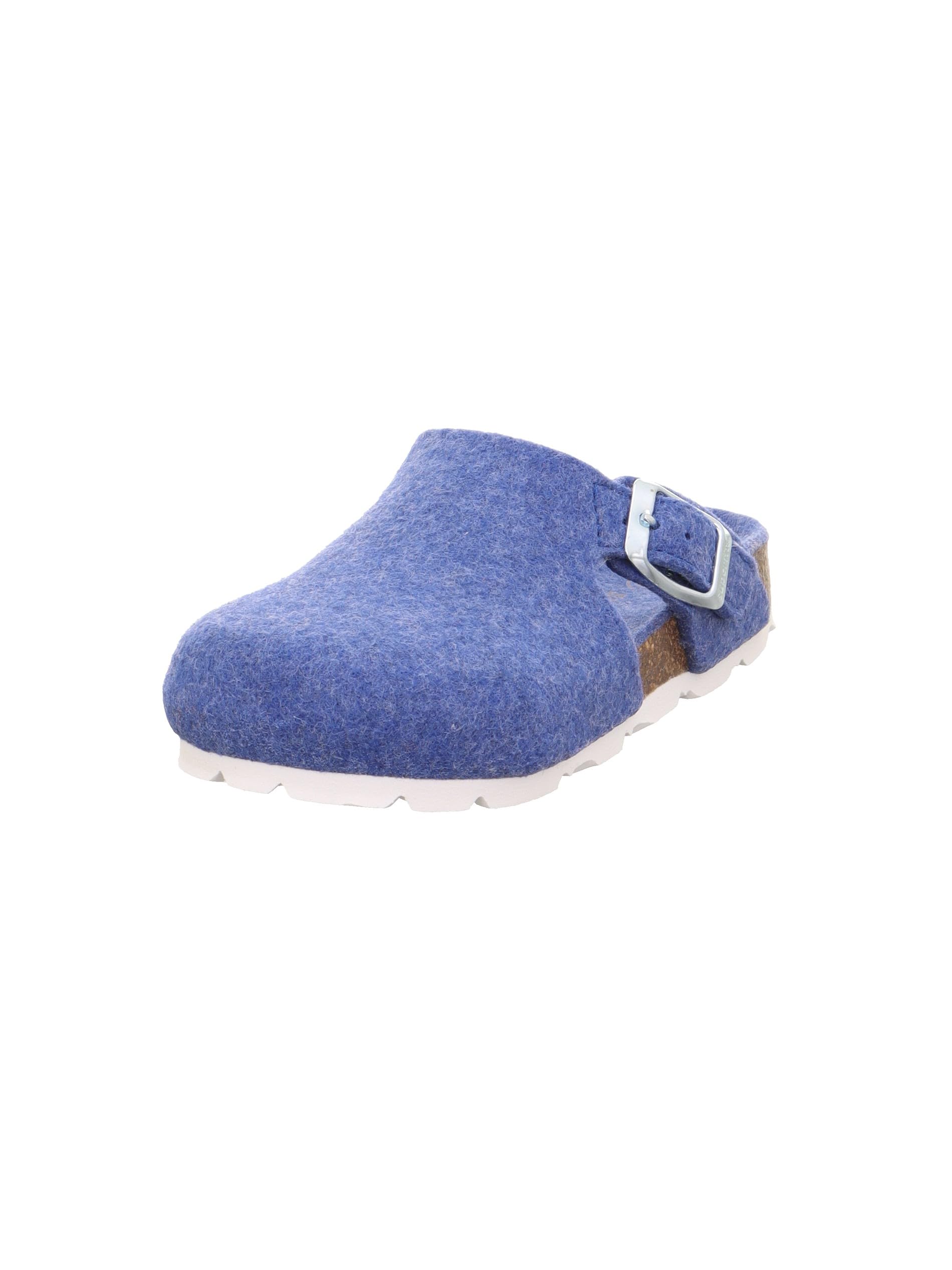 Superfit Boys' Footbed Slippers, Blue 8010, 8.5 UK Child