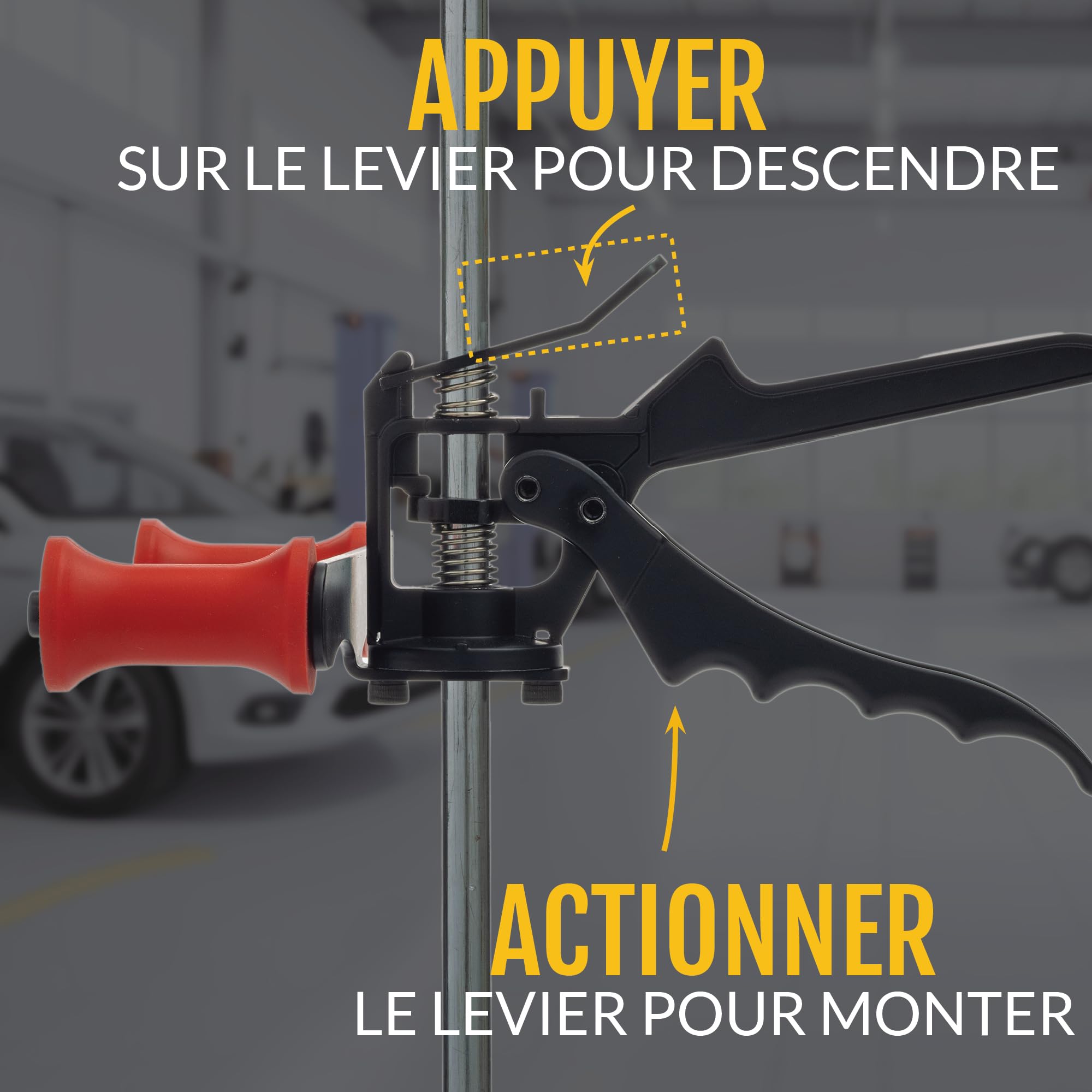 Support de Volant Réglable & Presse-Pédale de Frein - Kit Économique pour Alignement DIY Voitures Camions SUV