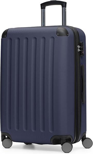 Hauptstadtkoffer - Spree - Valigia Trolley rigido ABS TSA 4 ruote, 65 cm, 74 litres, Blu Scuro - 1