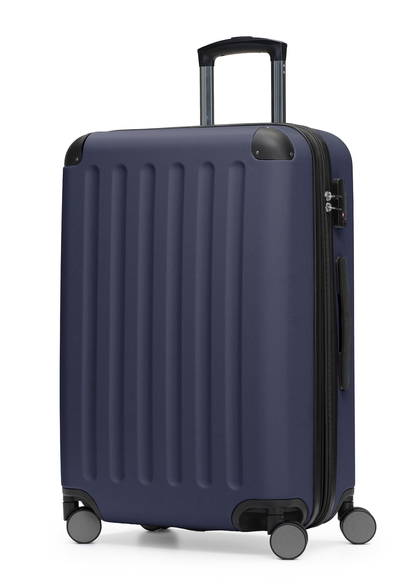 Hauptstadtkoffer - Spree - Valigia Trolley rigido ABS TSA 4 ruote, 65 cm, 74 litres, Blu Scuro - 1