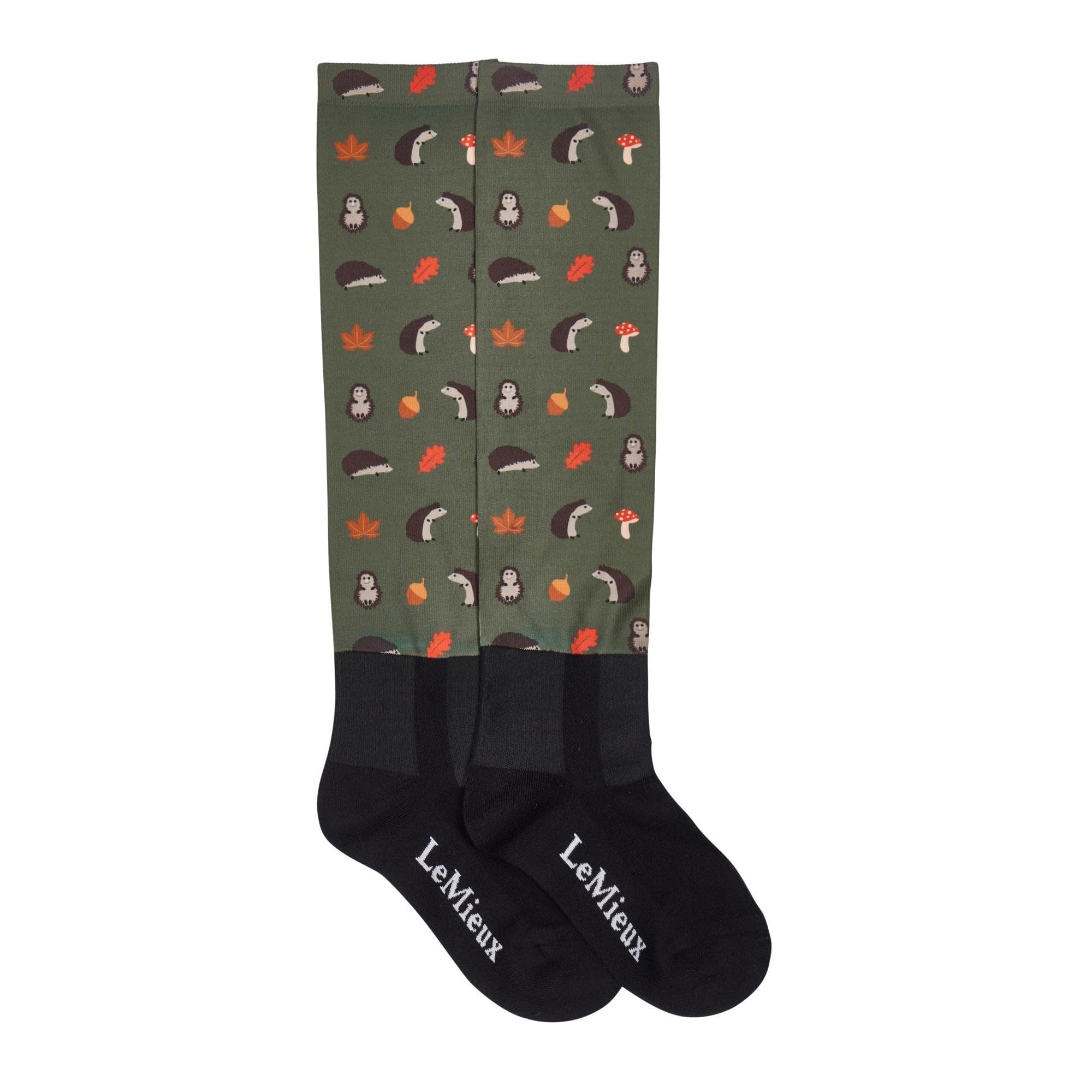Lemieux Multicolour Footsie Socks - Hedgehogs - Medium