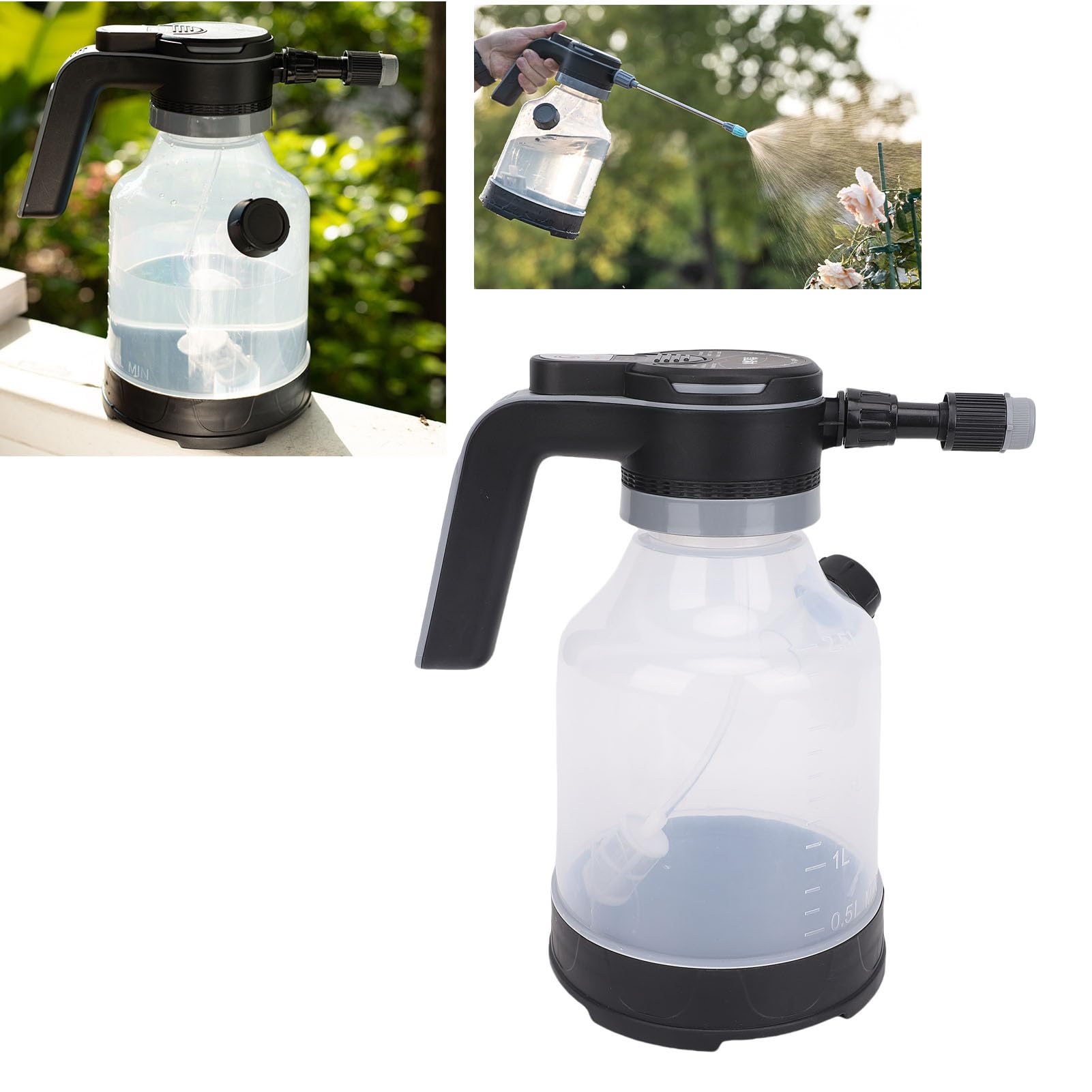 Arrosoir électrique pour Plantes de Jardin, Buse Flexible, alimenté par Batterie Rechargeable, Brumisateur Portable de 3 L pour Une Utilisation Intérieure et Extérieure