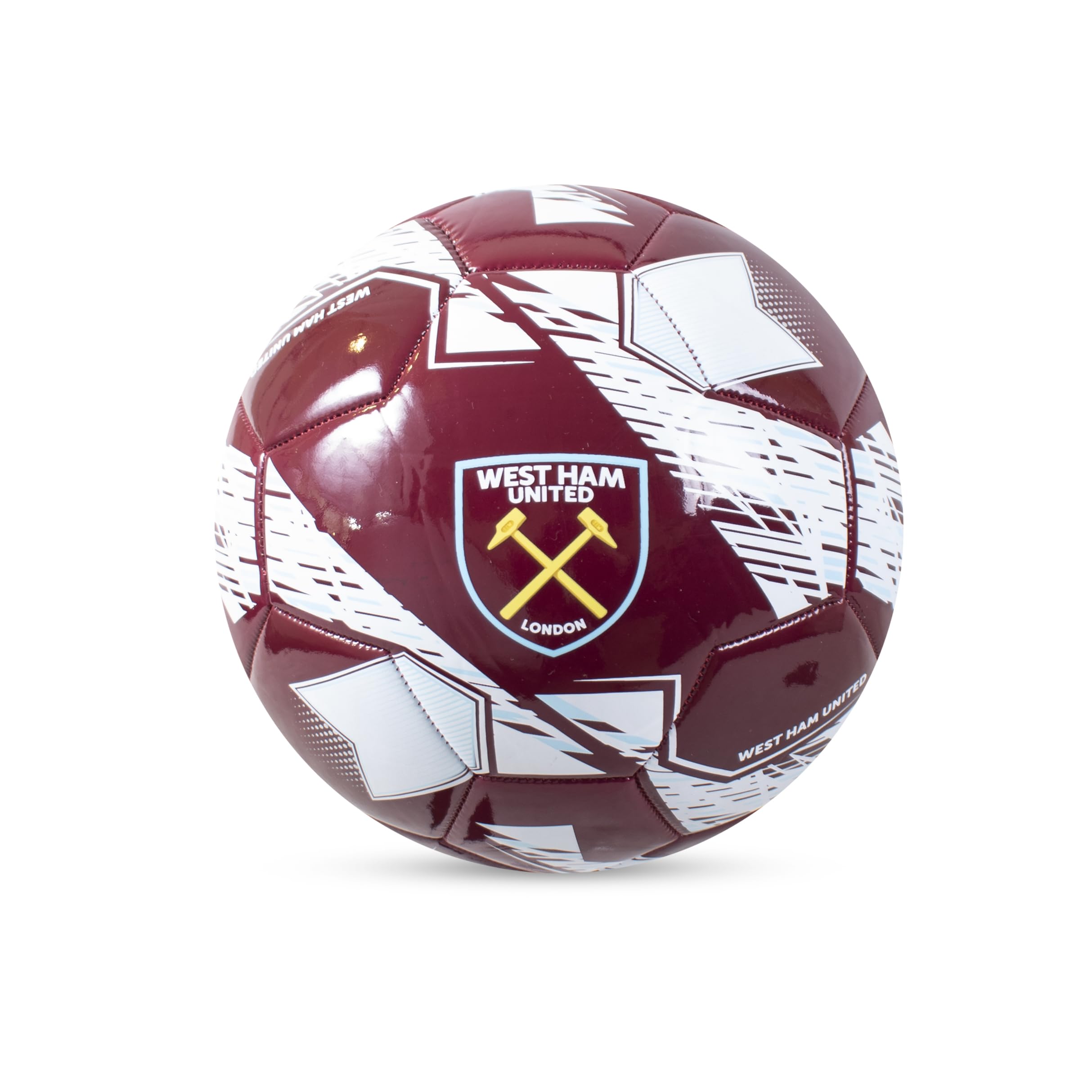 Hy-Pro West Ham 26 Panel Size 5 Nimbus Ball Officially Licesned West Ham Nimbus Football | Hammers, Size 5, 26 Panel, Training, Match, Merchandise, Collectible for Kids and Adults