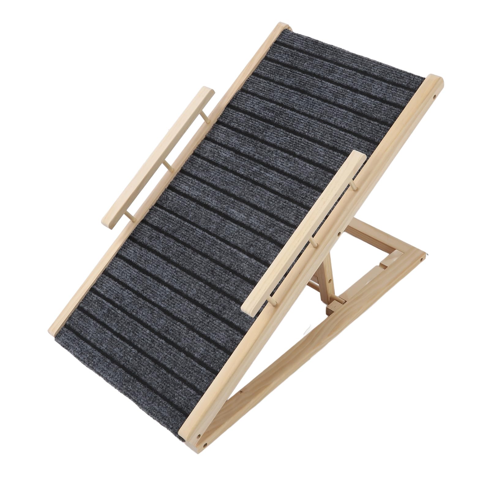 Scala per cani per letto, scala per cani regolabile in altezza, struttura stabile, rampa per cani, piedini antiscivolo, design, rampa per animali domestici, per esterni, auto, SUV, 70 x 35 cm