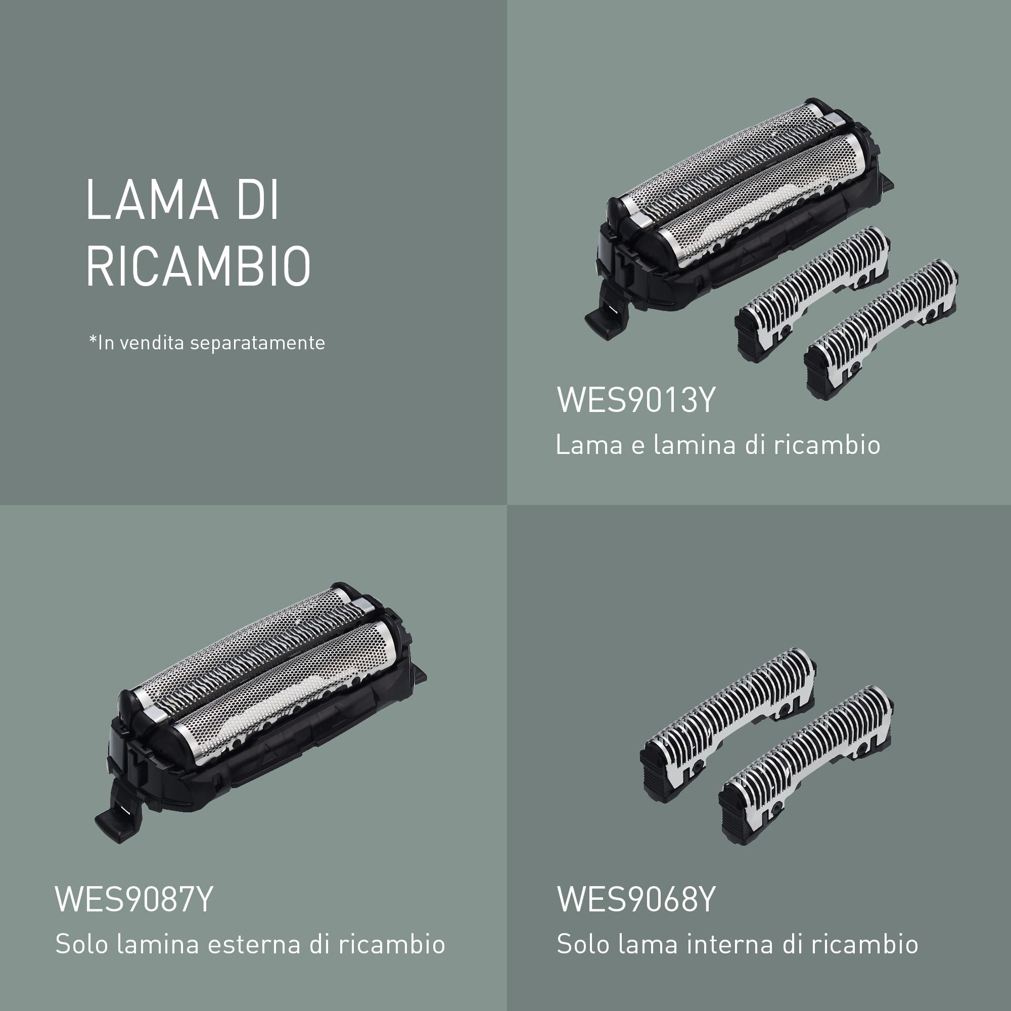Panasonic ES-ACM3BW503 Serie 700 Rasoio Compatto a 3 Lame, Rasoio Elettrico Wet & Dry per Uomo, Sensore per la Barba, Impermeabile IPX7, Ricarica USB-C, Adattatore di Alimentazione USB AC, Bianco