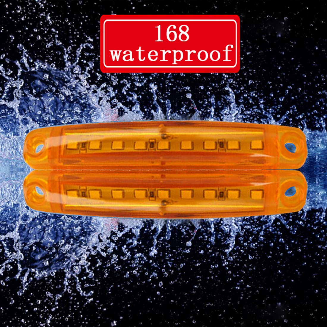 10x6 Led Trailer Indicator Zijmarkeringslichten Bus Klaring Lamp 12 V 24 V Achter Externe Verlichting Voor Truck Van Caravan Rv Lorry Rode   12v