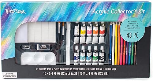 Kit de Coleccionista Acrílico - 43 Pinturas y Lápices de Colores (41527MN8)