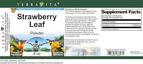 Miniatura 2 de Fresa Leaf en polvo (4oz, zin 512665), 2