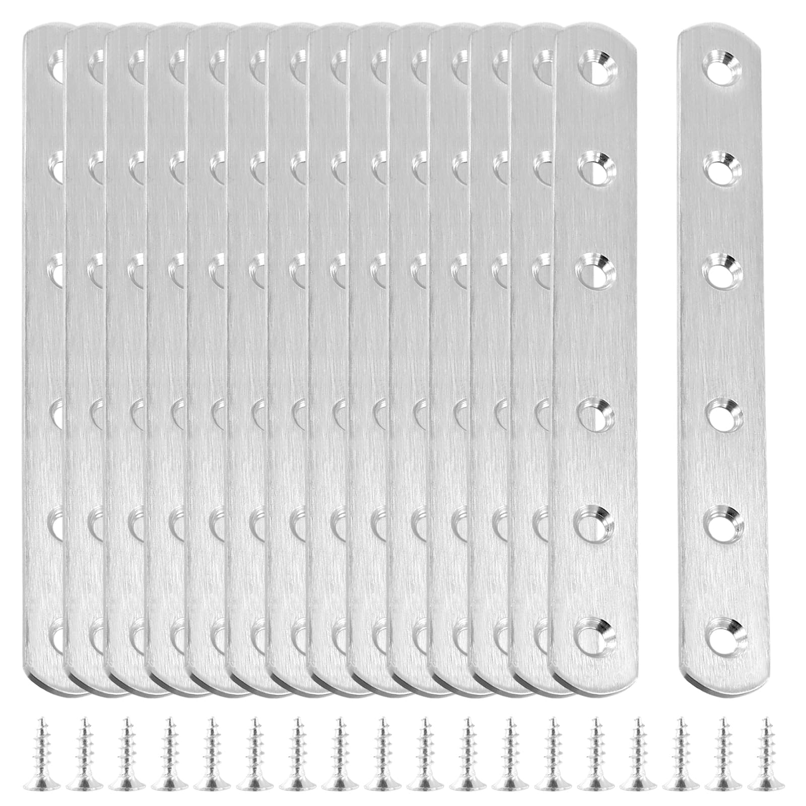 OMIDEAS 10 X Plaques D'assemblage Perforée Plates (90 X 25 X 2) Plaques