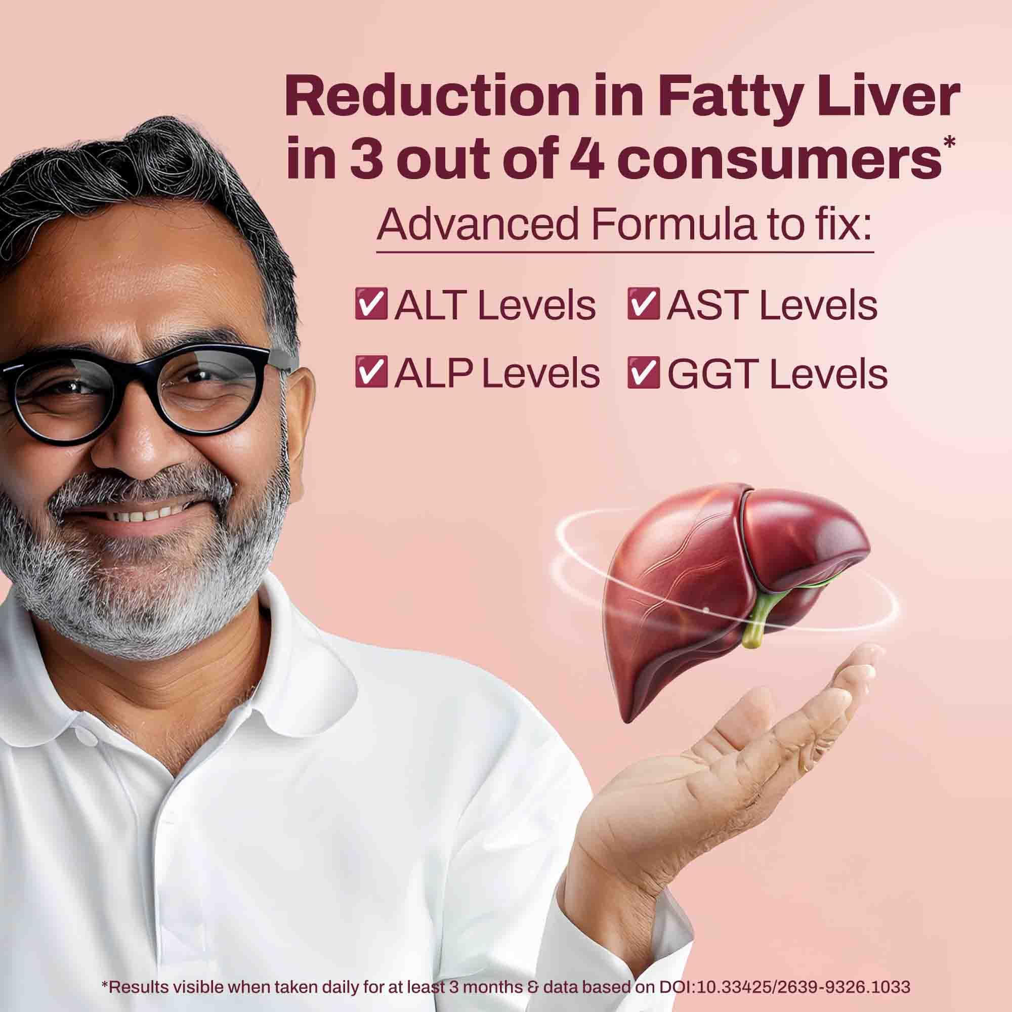 three60+ Advanced Liver Support Tablets | Daily Liver Detox & Fatty Liver Care | Clinically Proven Formula with Bhumiamalaki, Kalmegh & Kasani | Supports Liver Health & Alcohol Detox | 60 Tablet (Pack of 2) 2