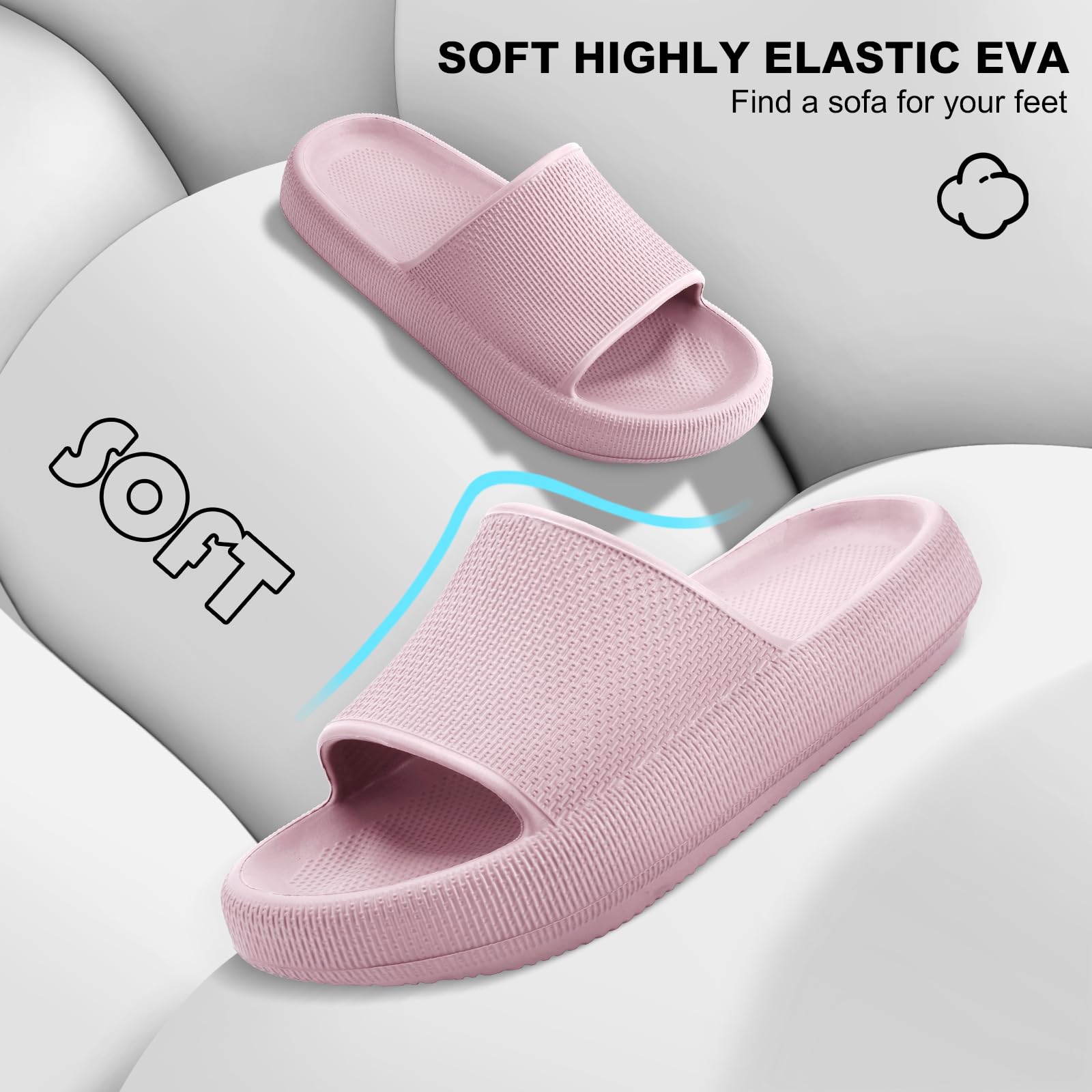 HEOAARG Ciabatte Donna Uomo Leggero Ciabatte Casa Ciabatte Piscina Slider Ciabatte Nuvole Casa Pantofole Ciabatte da Mare Doccia Spiaggia Bagno Giardino