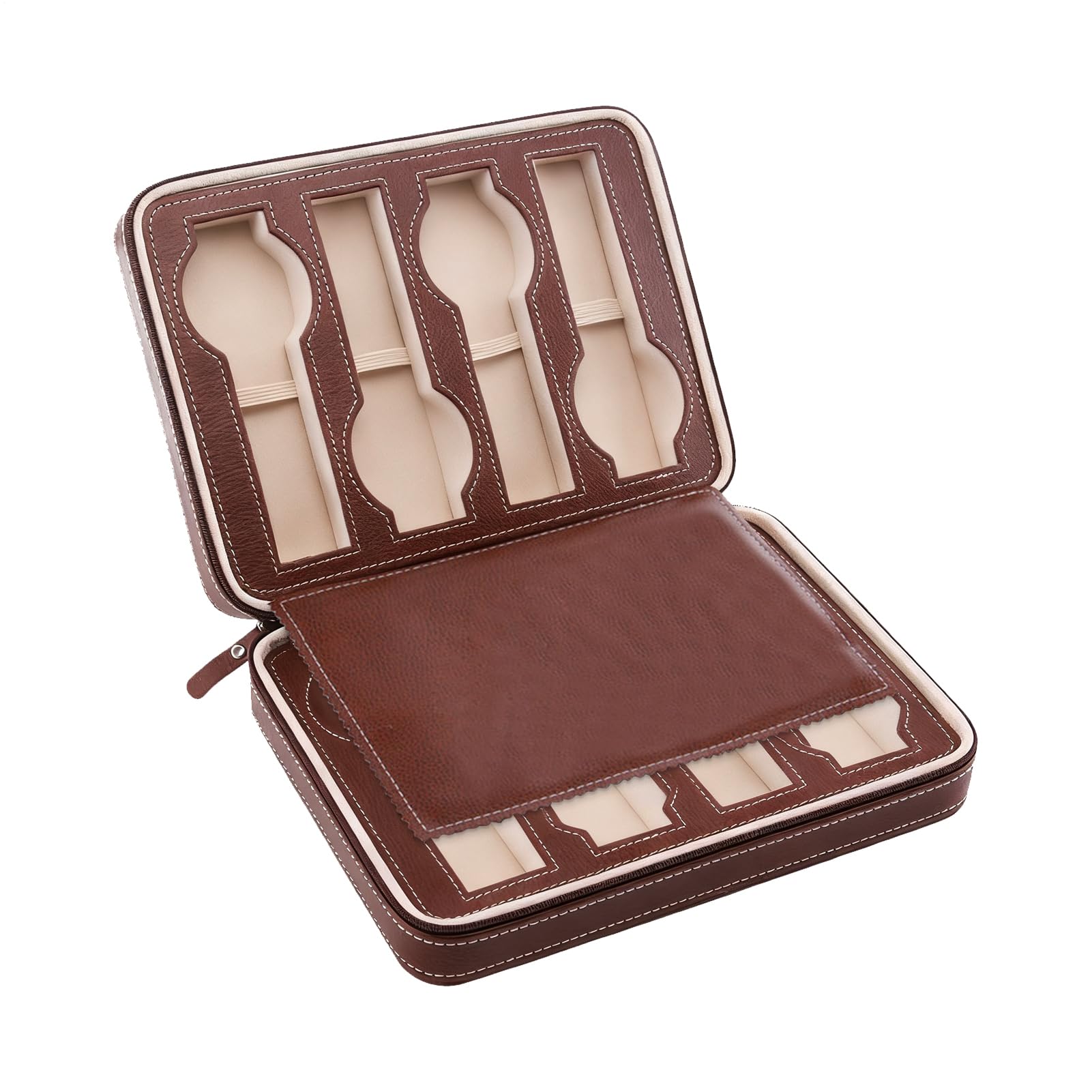Organisateur de montres pour hommes idée cadeau parfaite avec 8 emplacements de rangement