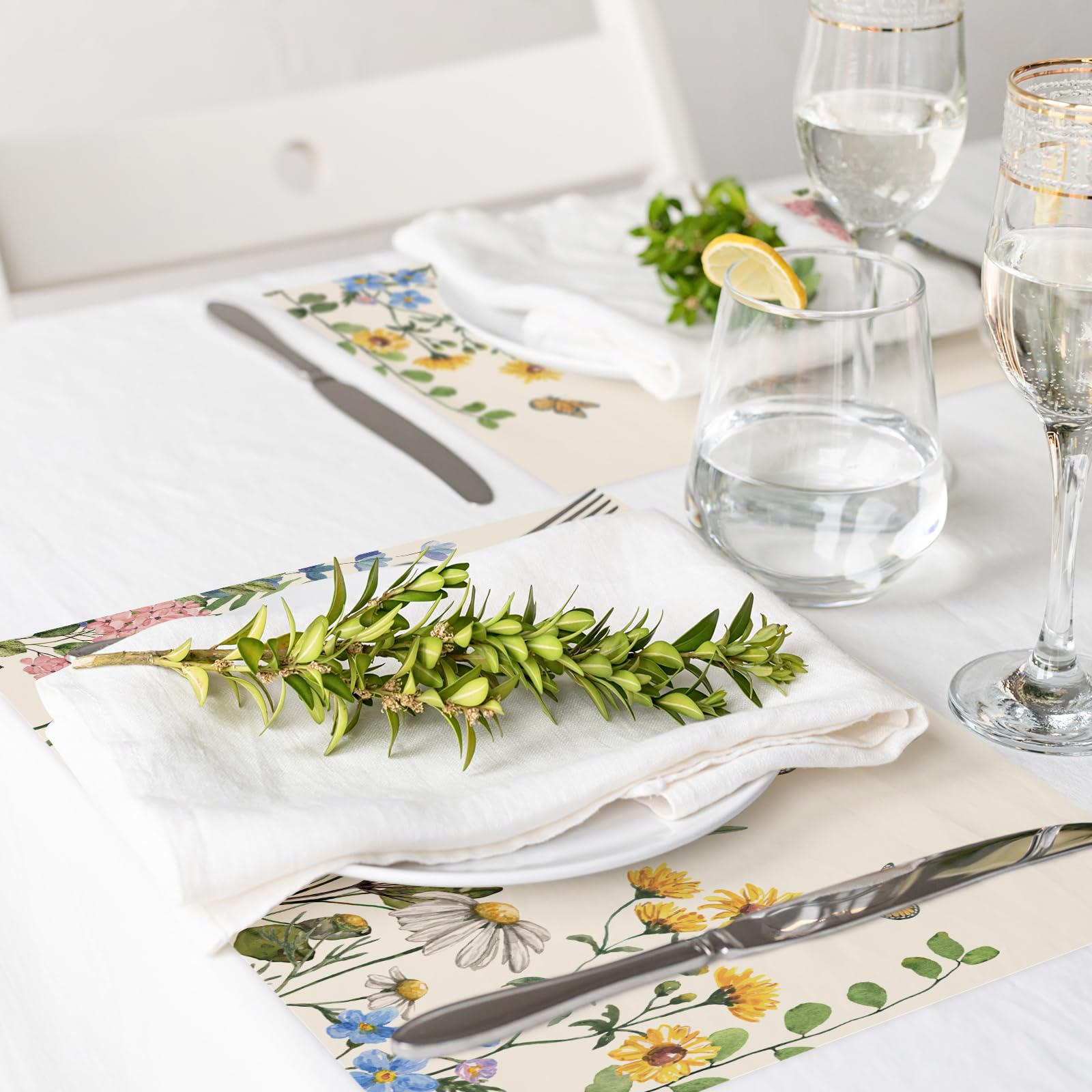 Amazon.com: AnyDesign 50 Pack Spring Wildflower Paper Placemats
