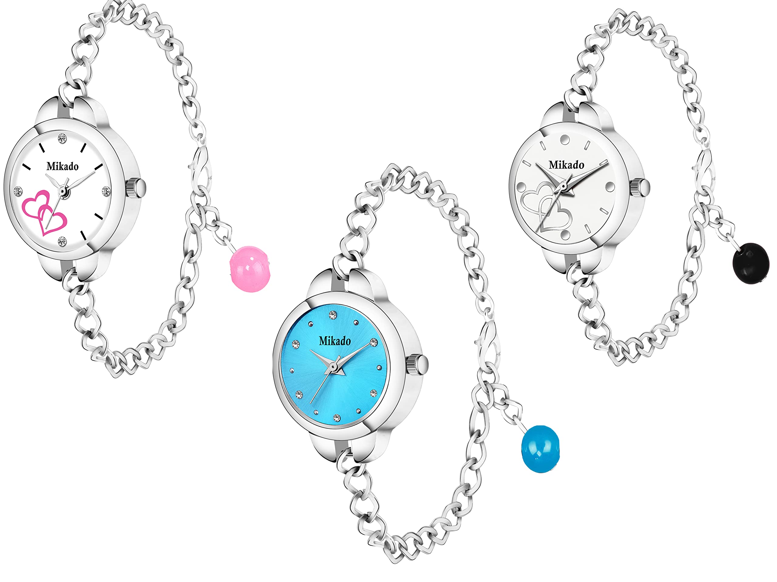 Mikado Butterflies Analog Wrist Watch Combo Pack of 3 Analog Watch for Women (B0B5R23TXR) Amazon Price History, Amazon Price Tracker