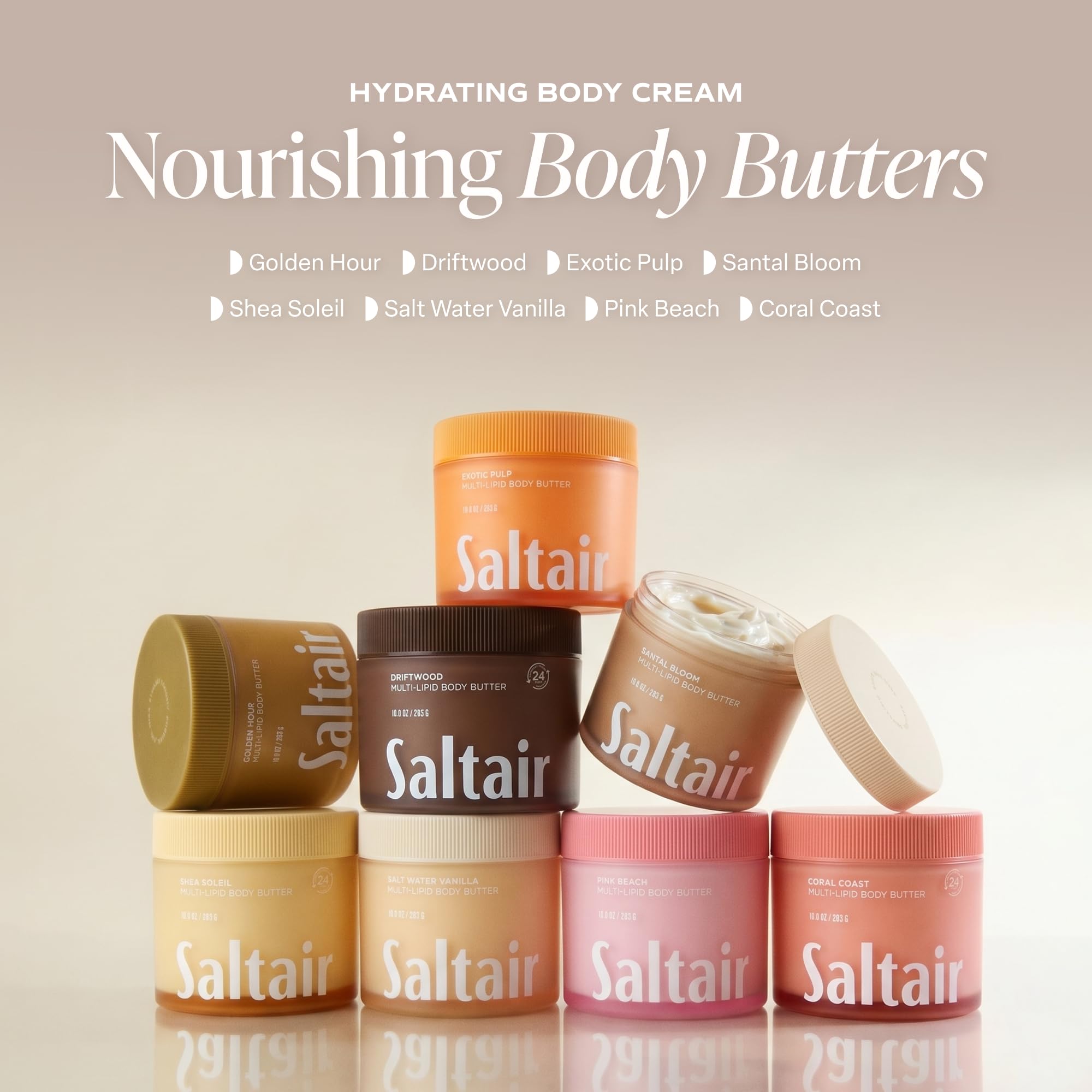 Saltair Body Butter: Salt Water Vanilla - 10oz -4