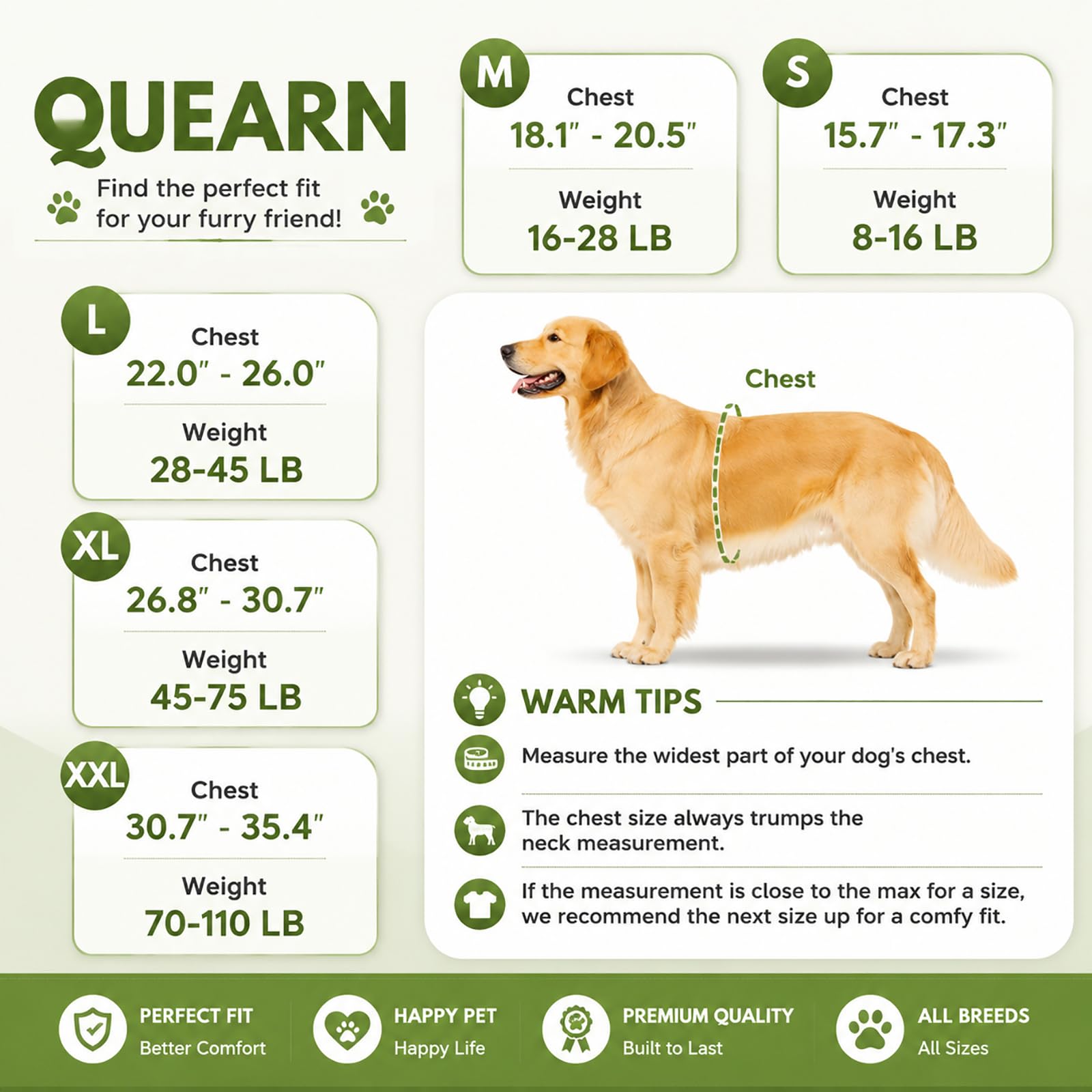 М QUEARN 2 Packs Breathable Cotton Dog Recovery Suit for After