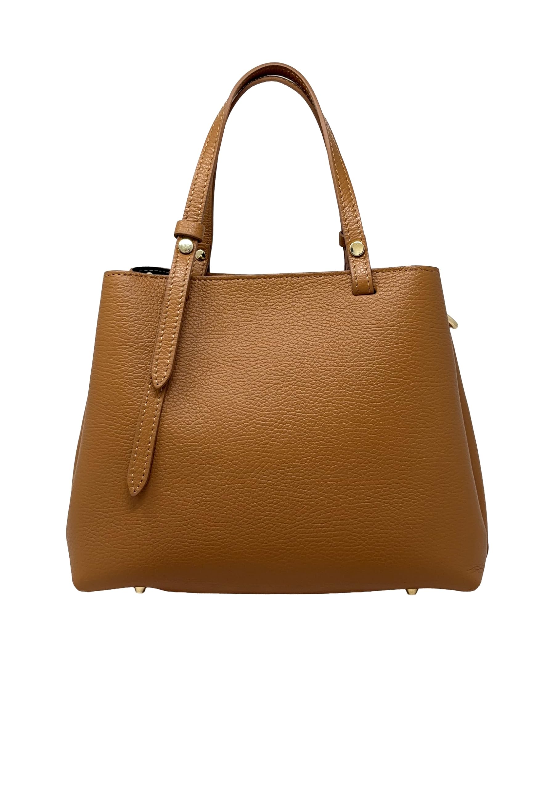 Chicca Borse Borsa a Mano Elegante da Donna in Pelle Martellata con Tracolla